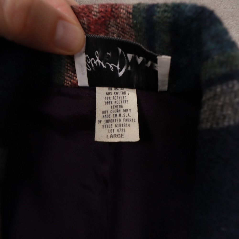 Rolyne and Diane Vintage Southwestern Print Blazer Made in USA Women's Large - Picture 3 of 11